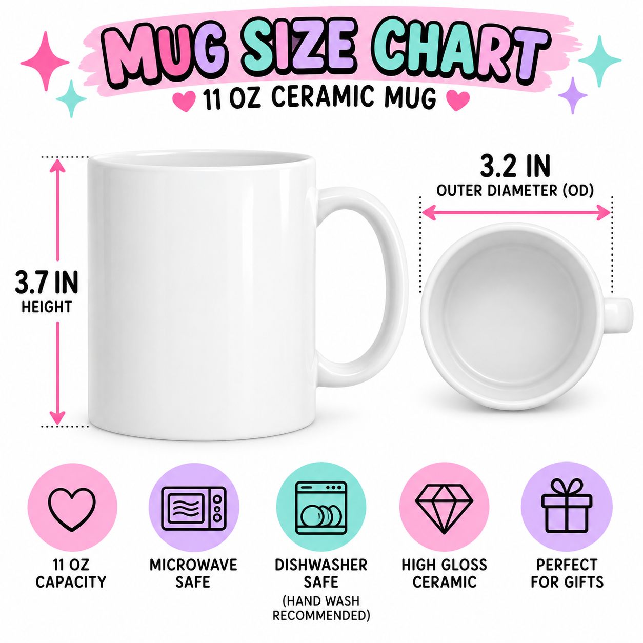 Sugar and Screams Halloween 11 oz Coffee Mug