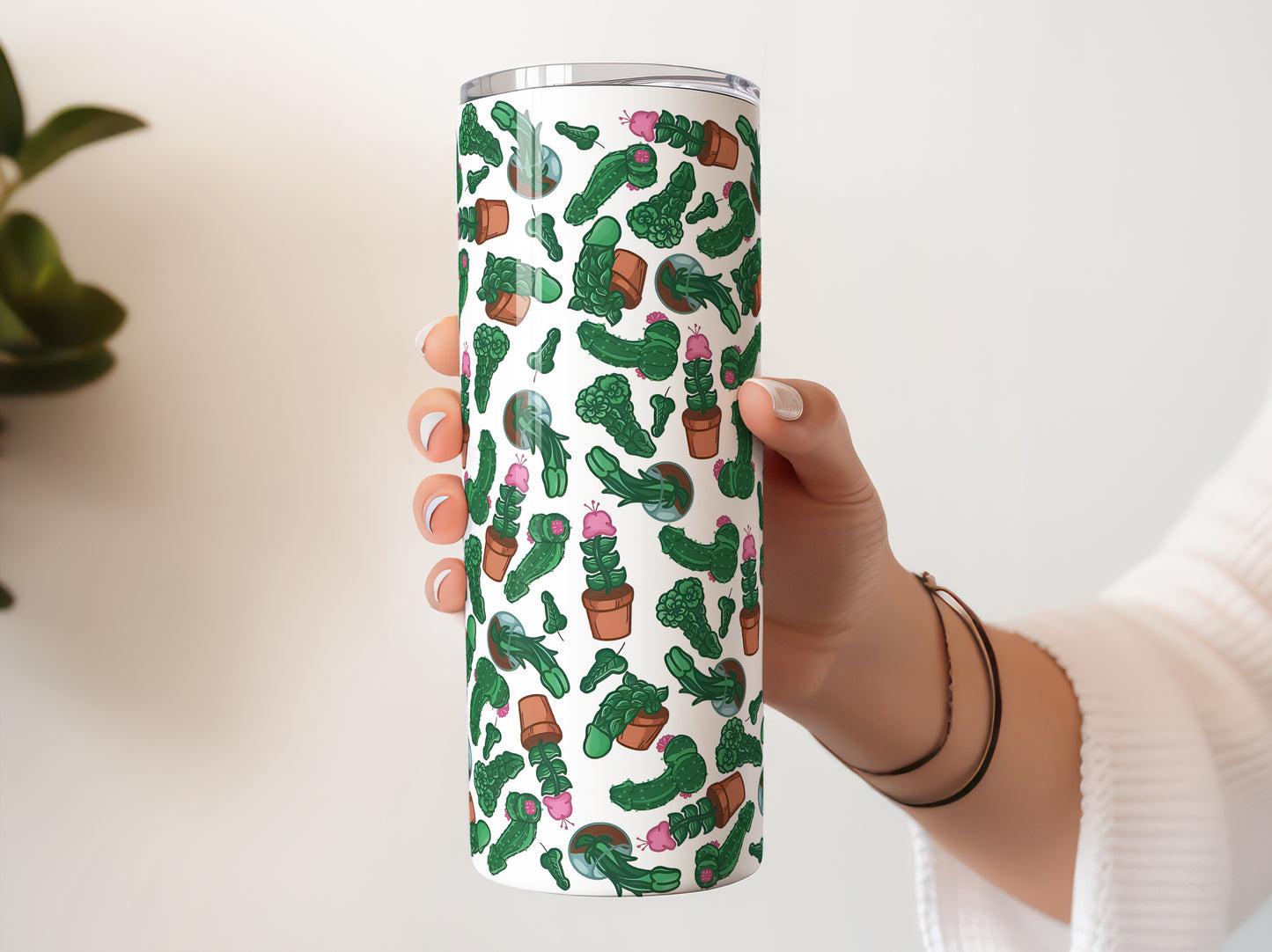 Adult Cactus, Cacti 20 oz Tumbler, Plant Lover, Cactus Lover, Succulent Lover, Gardening