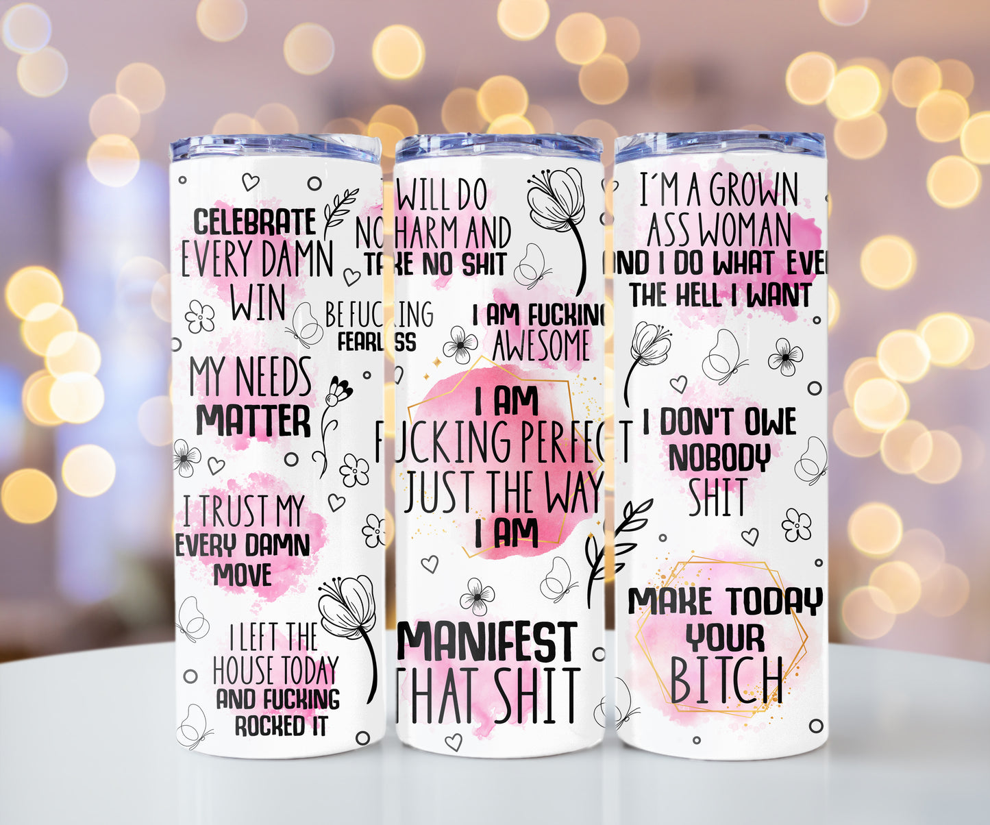 Loteria Jeu de cartes mexicain LA SIRENA La Sirène 20 oz Skinny Tumbler