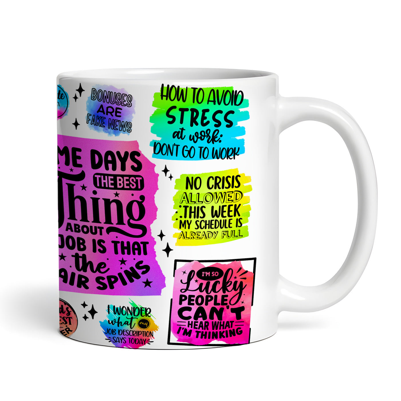 Funny Office Coffee Mug, Novelty Tea Cup, 11 oz Ceramic