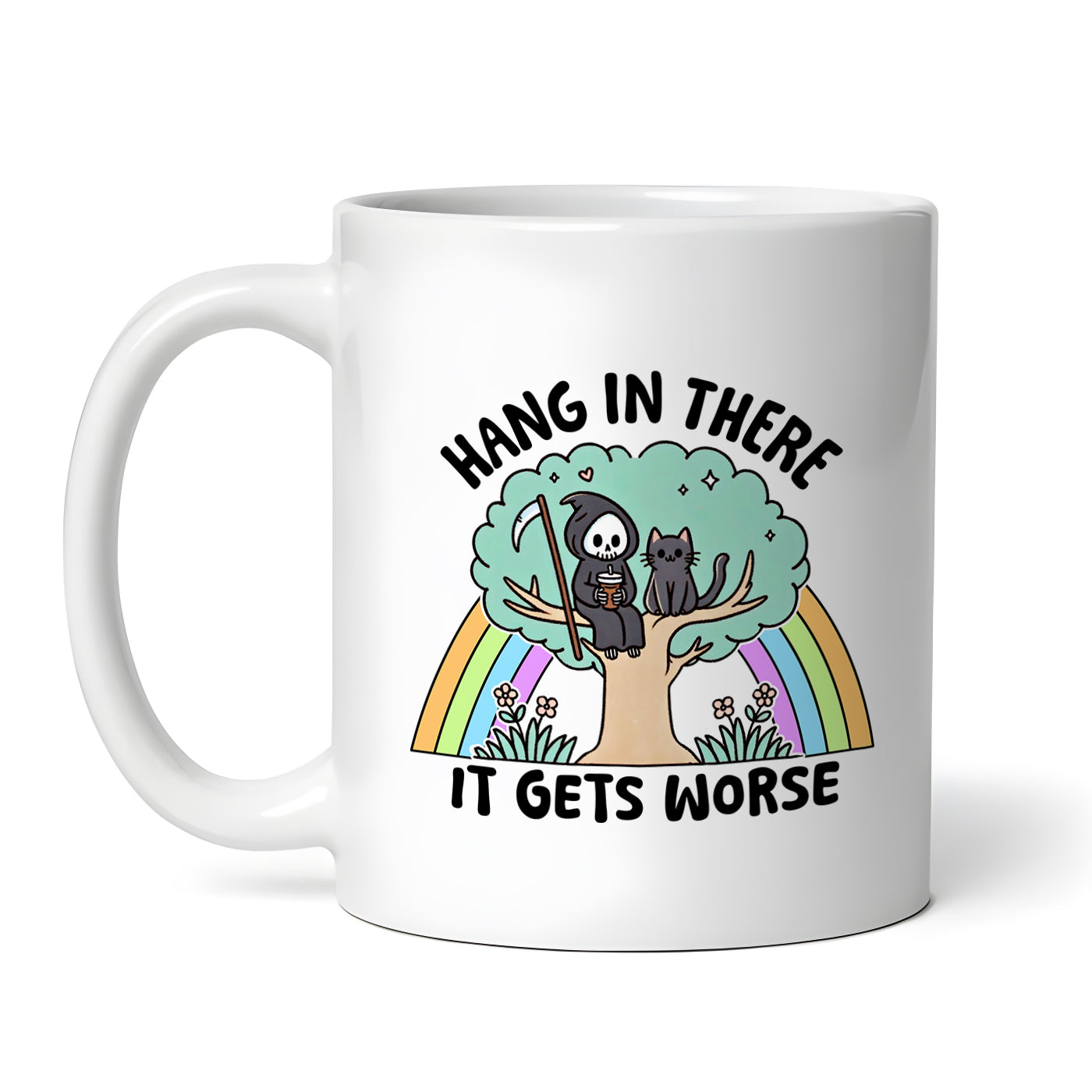 Hang In There 11 oz Ceramic Coffee Mug Tea Cup