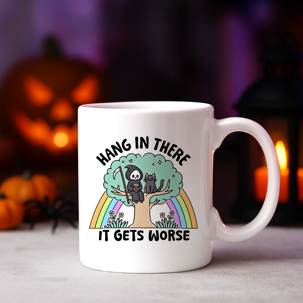 Hang In There 11 oz Ceramic Coffee Mug Tea Cup