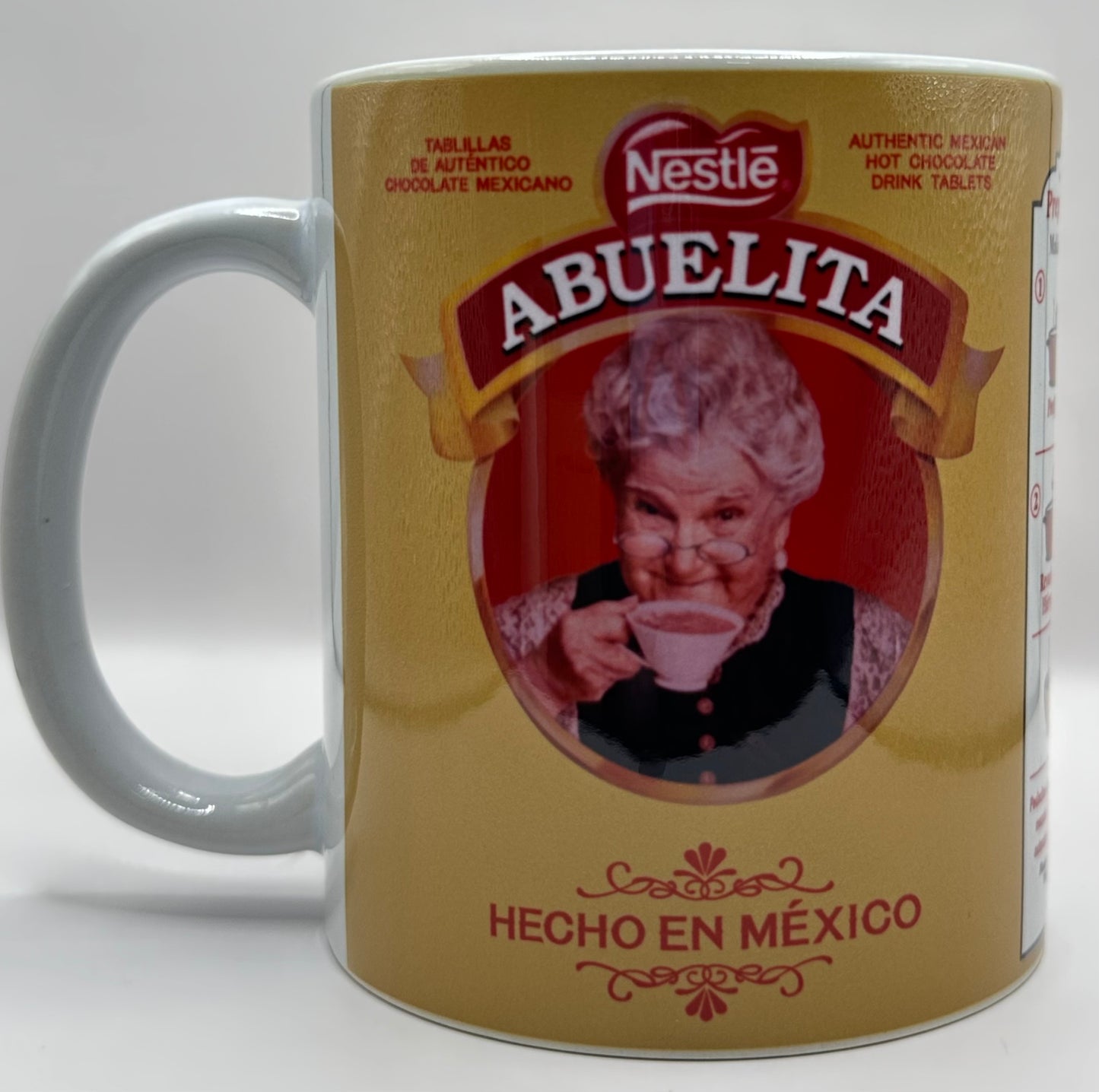 Abuelita Mug Mexican Hot Chocolate 11 oz Coffee Mug, Novelty Cup, Ceramic Mug