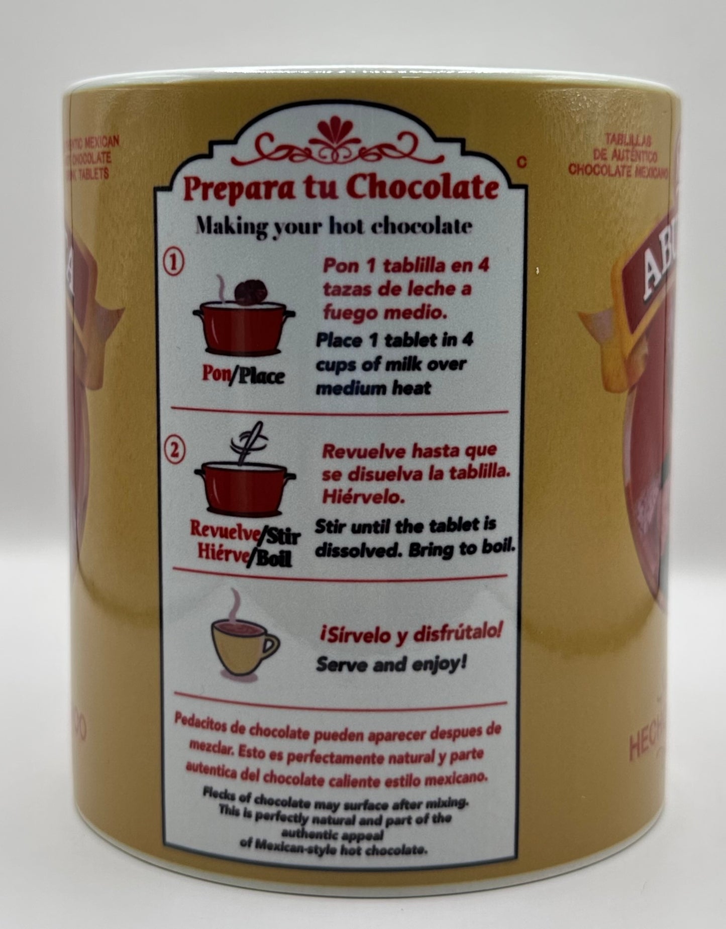 Abuelita Mug Mexican Hot Chocolate 11 oz Coffee Mug, Novelty Cup, Ceramic Mug