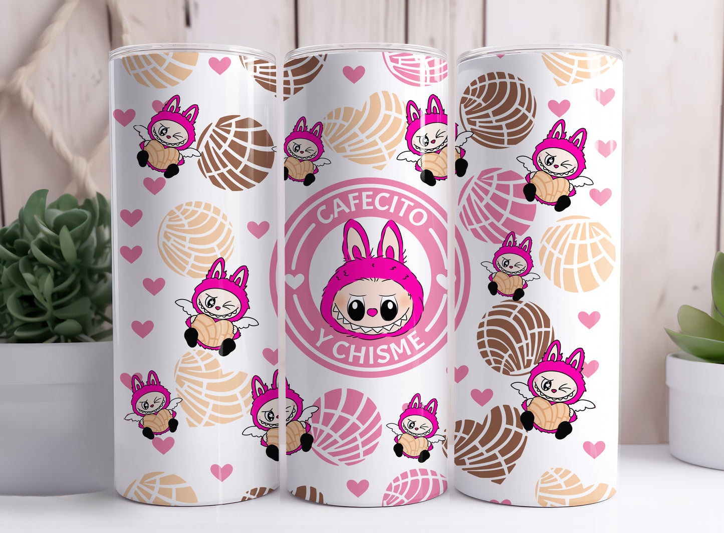 Cafecito Y Chisme Monster Elves K-POP Elvish Creature 20 oz Skinny Tumbler