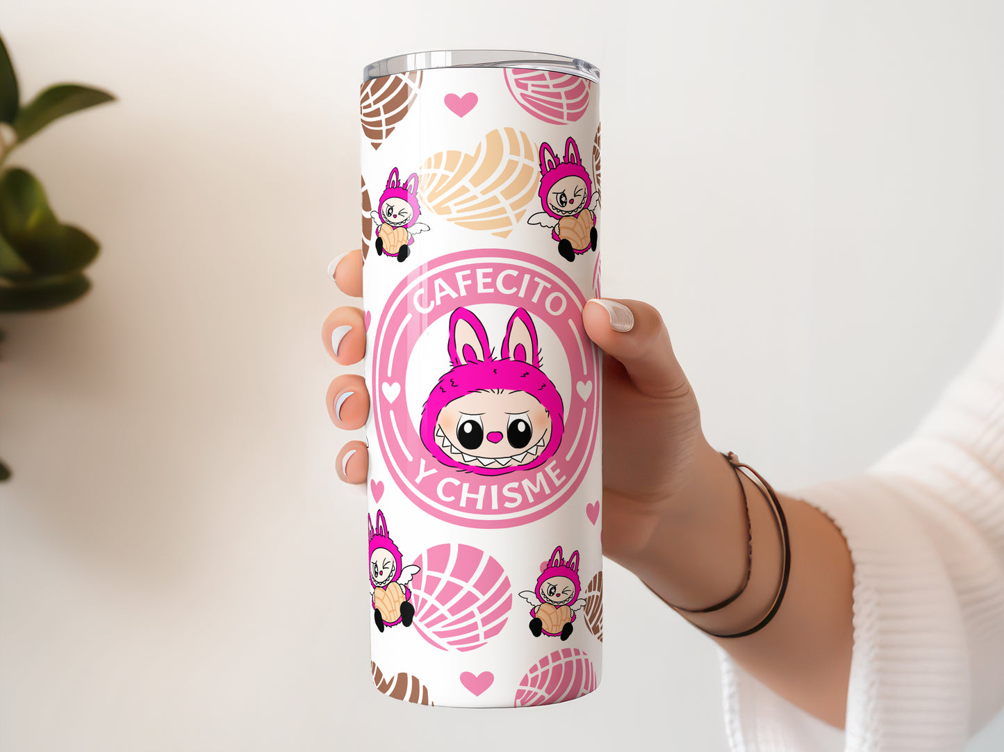 Cafecito Y Chisme Monster Elves K-POP Elvish Creature 20 oz Skinny Tumbler
