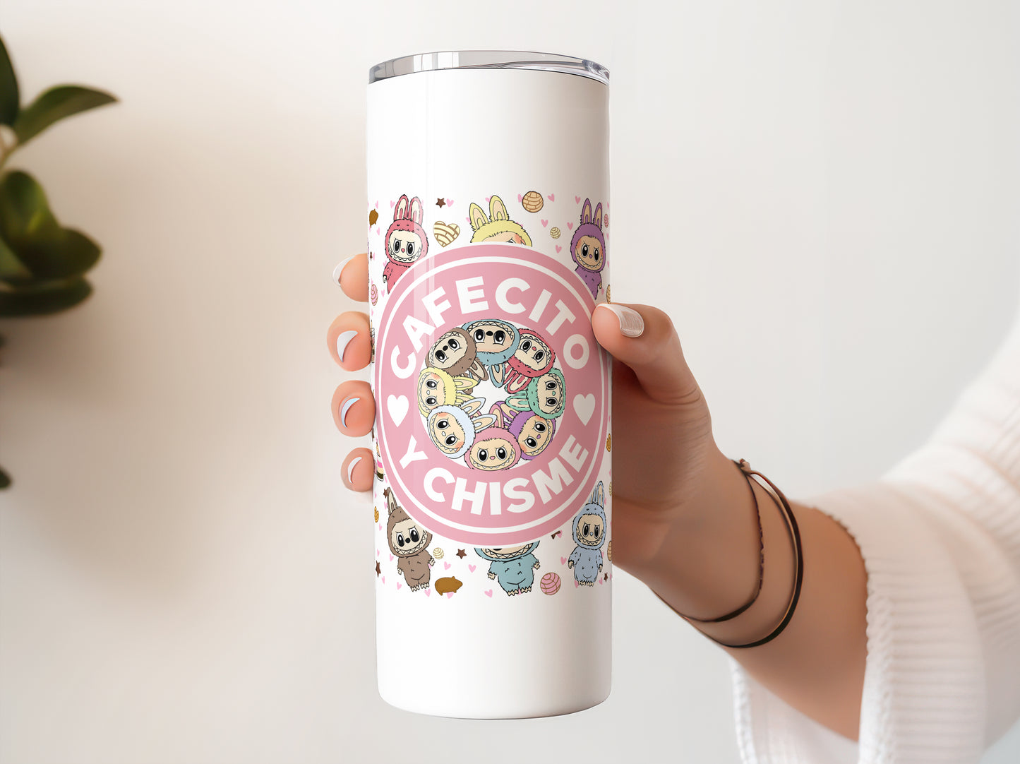 Labubu Monster Elves K-POP Elvish Creature 20 oz Skinny Tumbler Style C