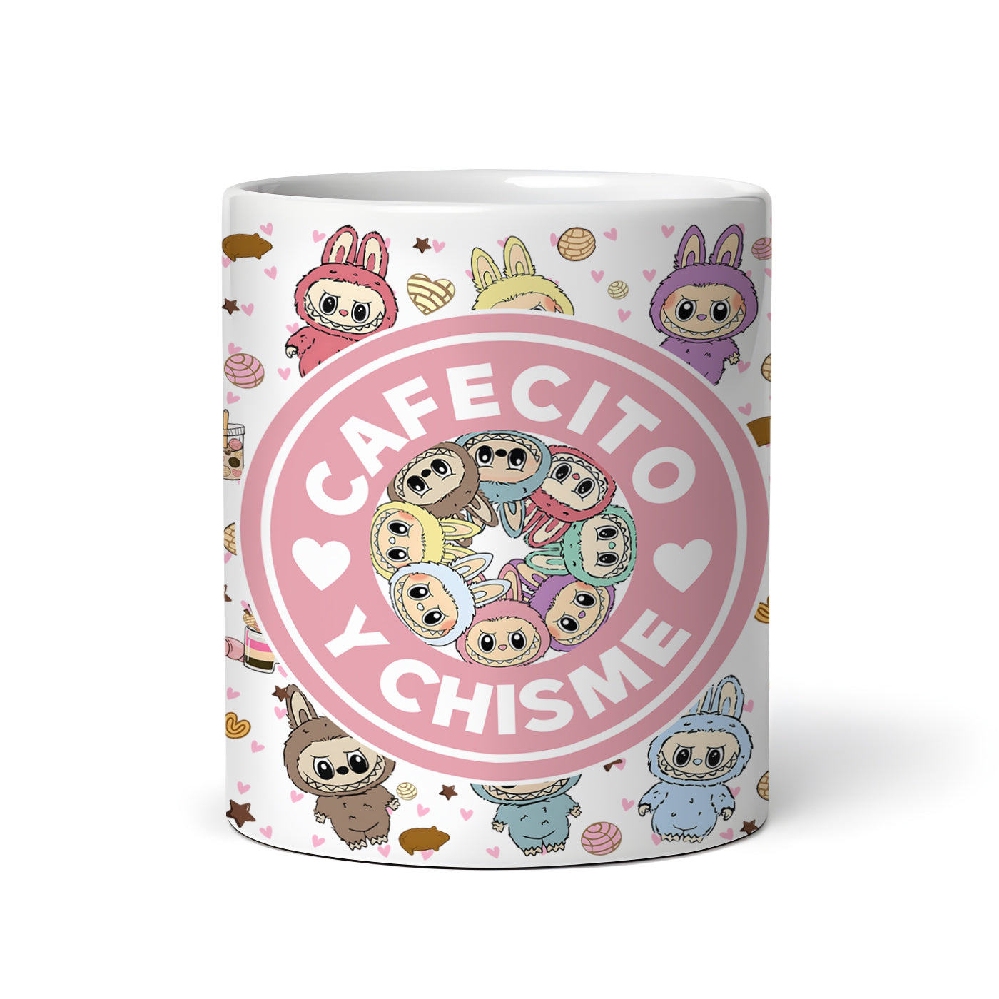 Labubu Monster Elves K-POP Elvish Creature Cartoon 11oz Ceramic Mug Style C