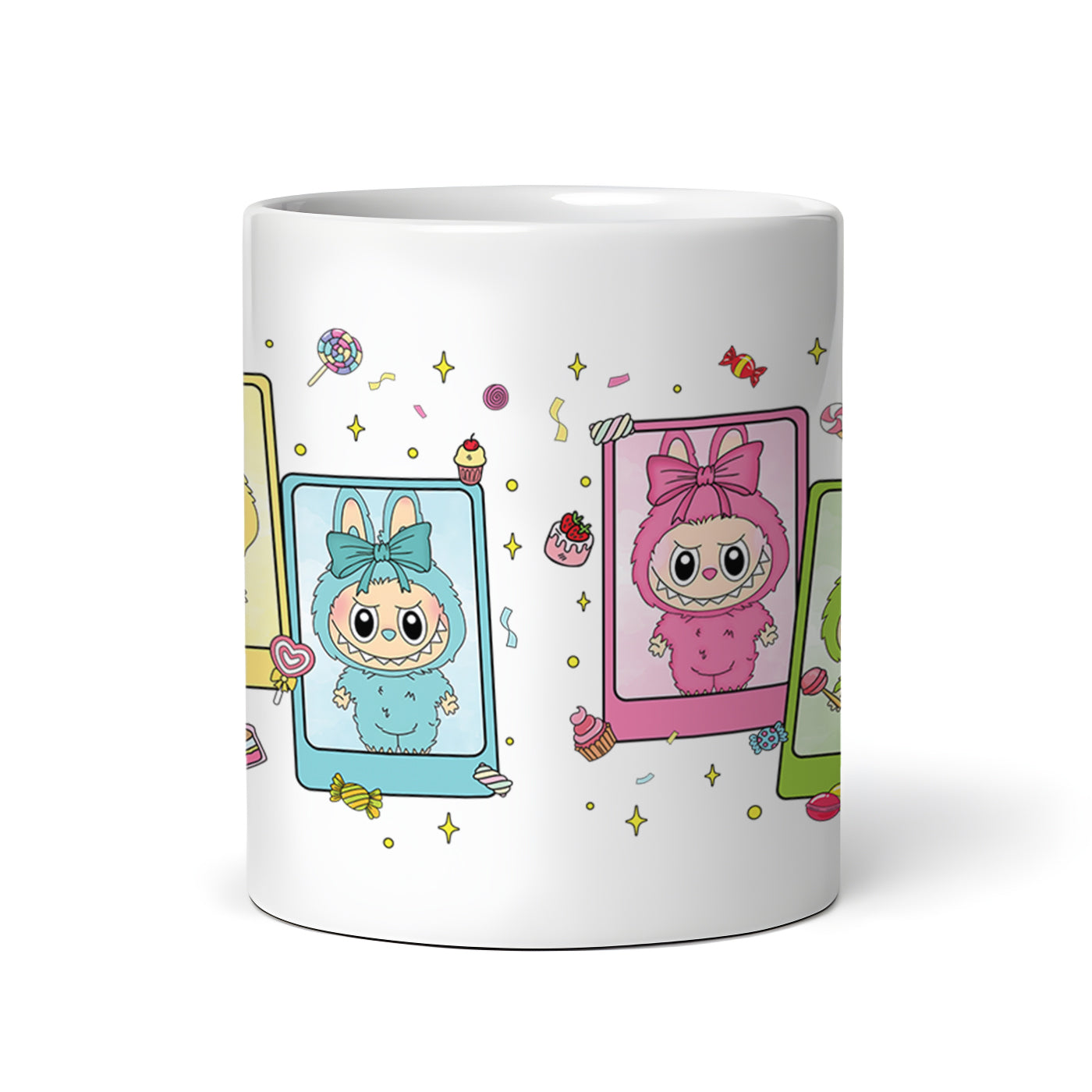 Labubu Monster Elves K-POP Elvish Creature Cartoon 11oz Ceramic Mug Style D