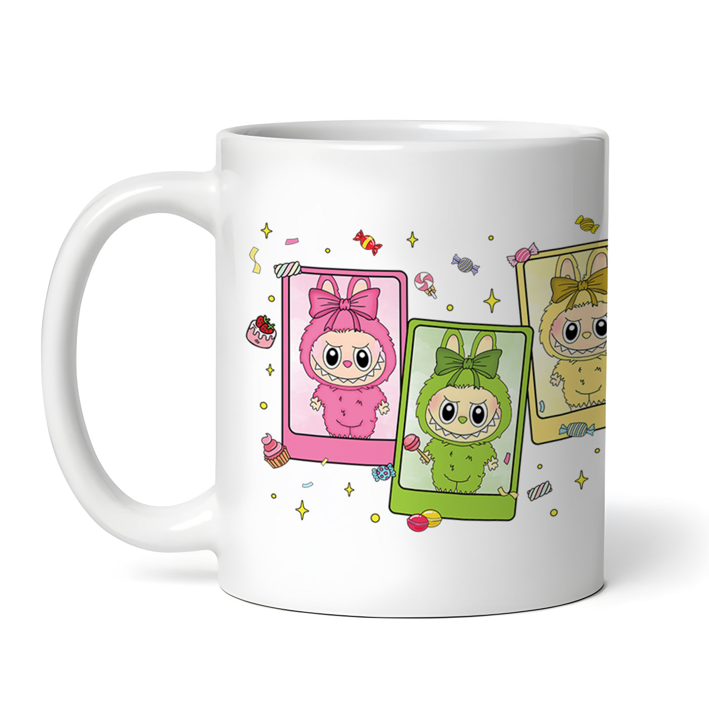 Labubu Monster Elves K-POP Elvish Creature Cartoon 11oz Ceramic Mug Style D