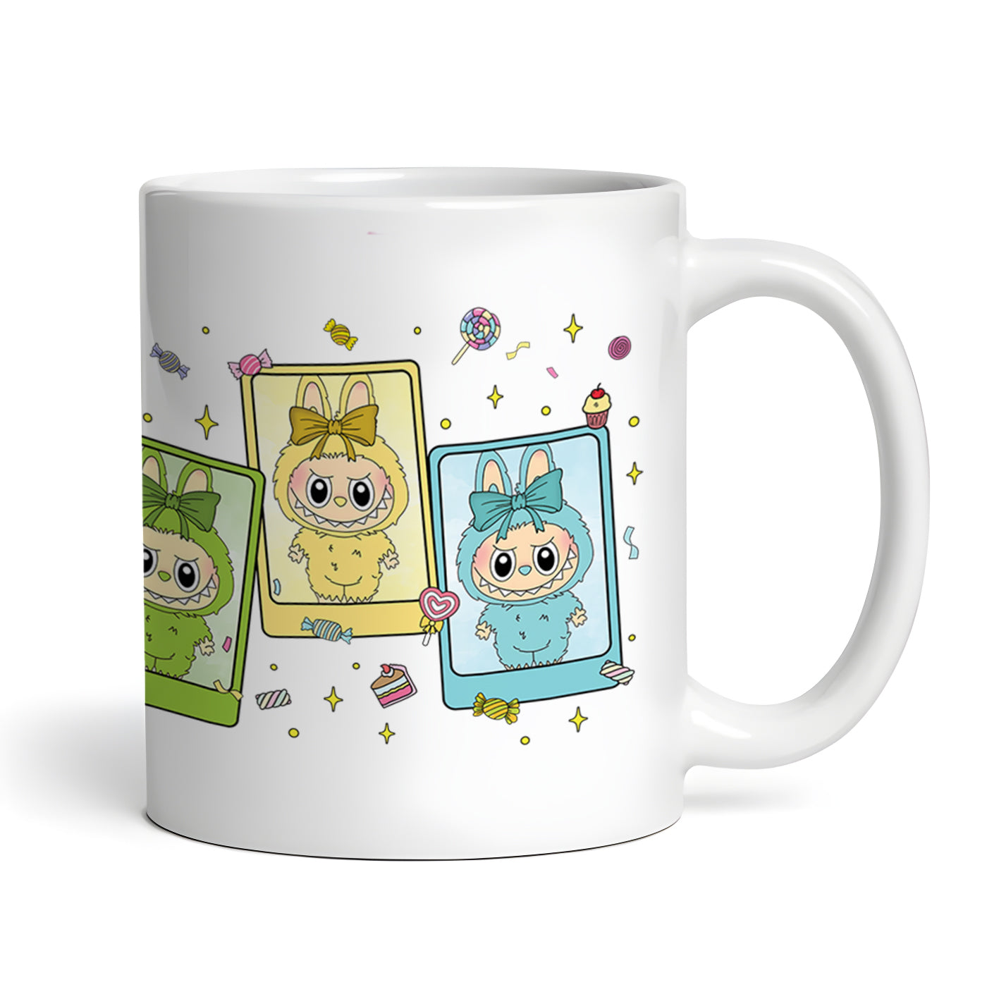 Labubu Monster Elves K-POP Elvish Creature Cartoon 11oz Ceramic Mug Style D