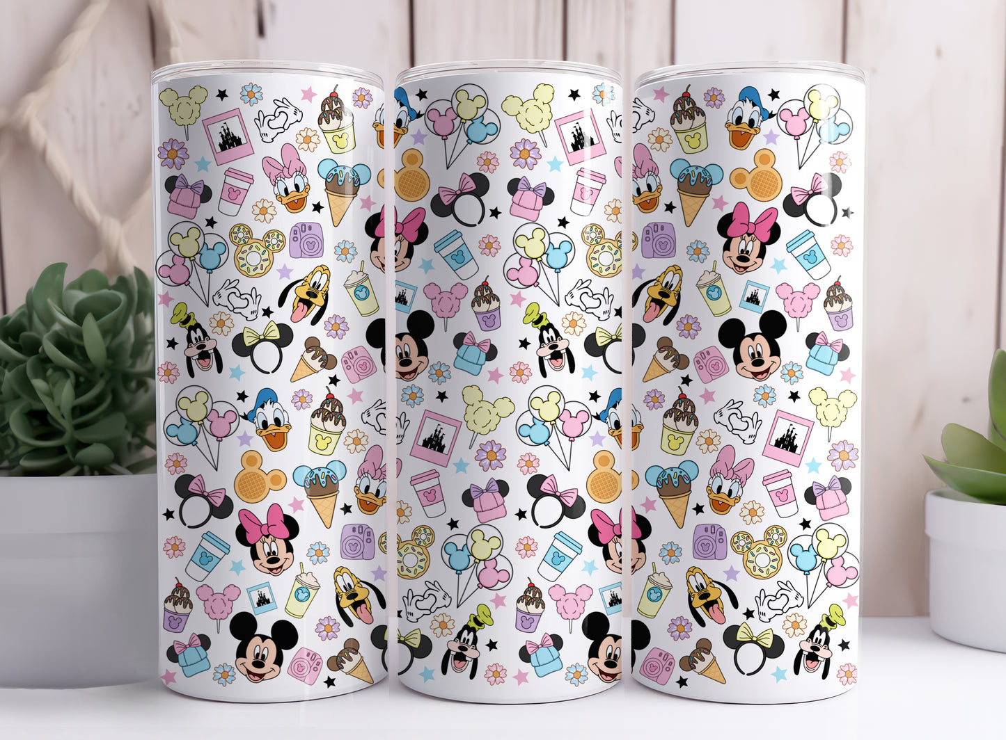 Cartoon Magical Snacks The Happiest Place On Earth 20 oz Skinny Tumbler