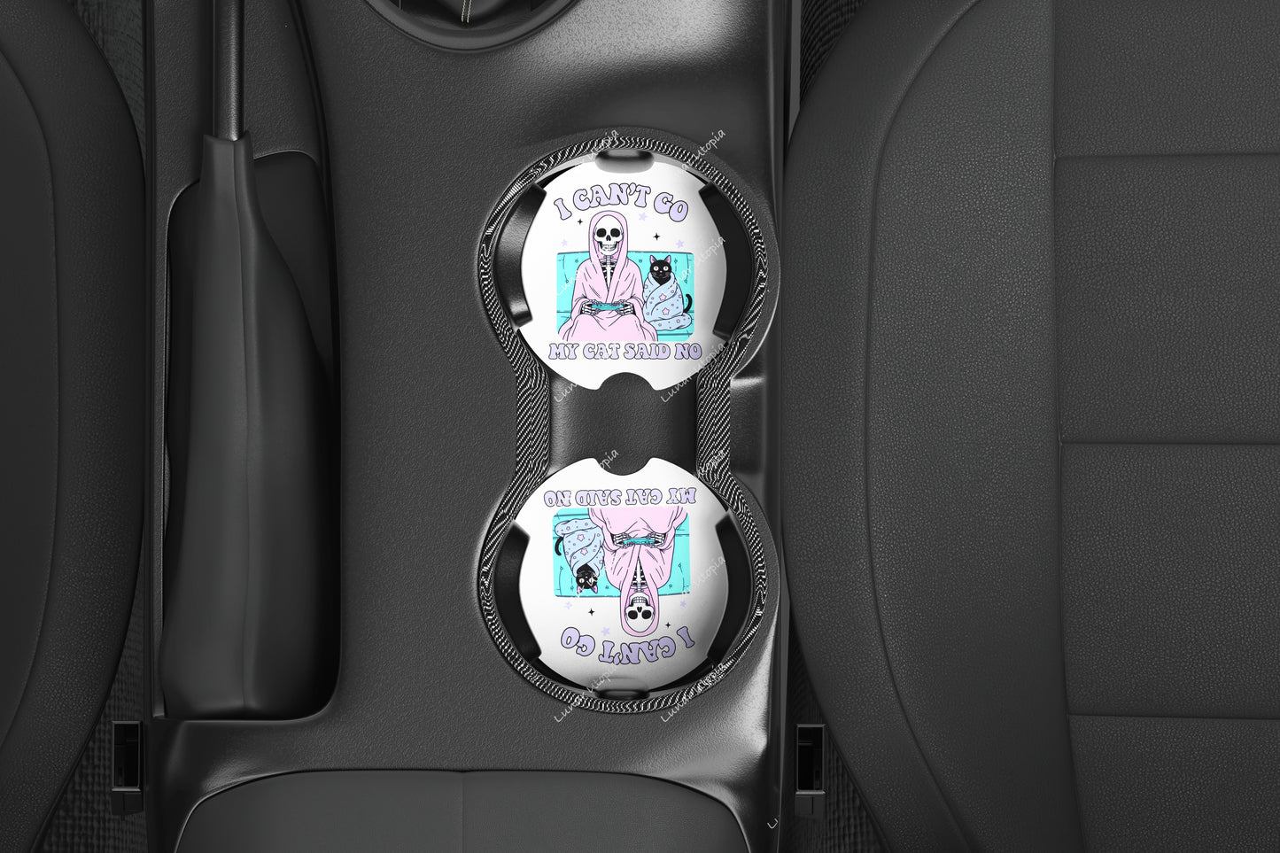 My Cat Said No, Neoprene Coasters for Car, Truck, or Home