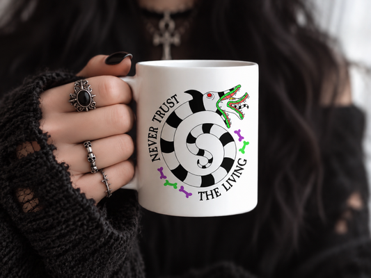Burrowing Creature 11 oz Mug, Spooky Halloween Gift