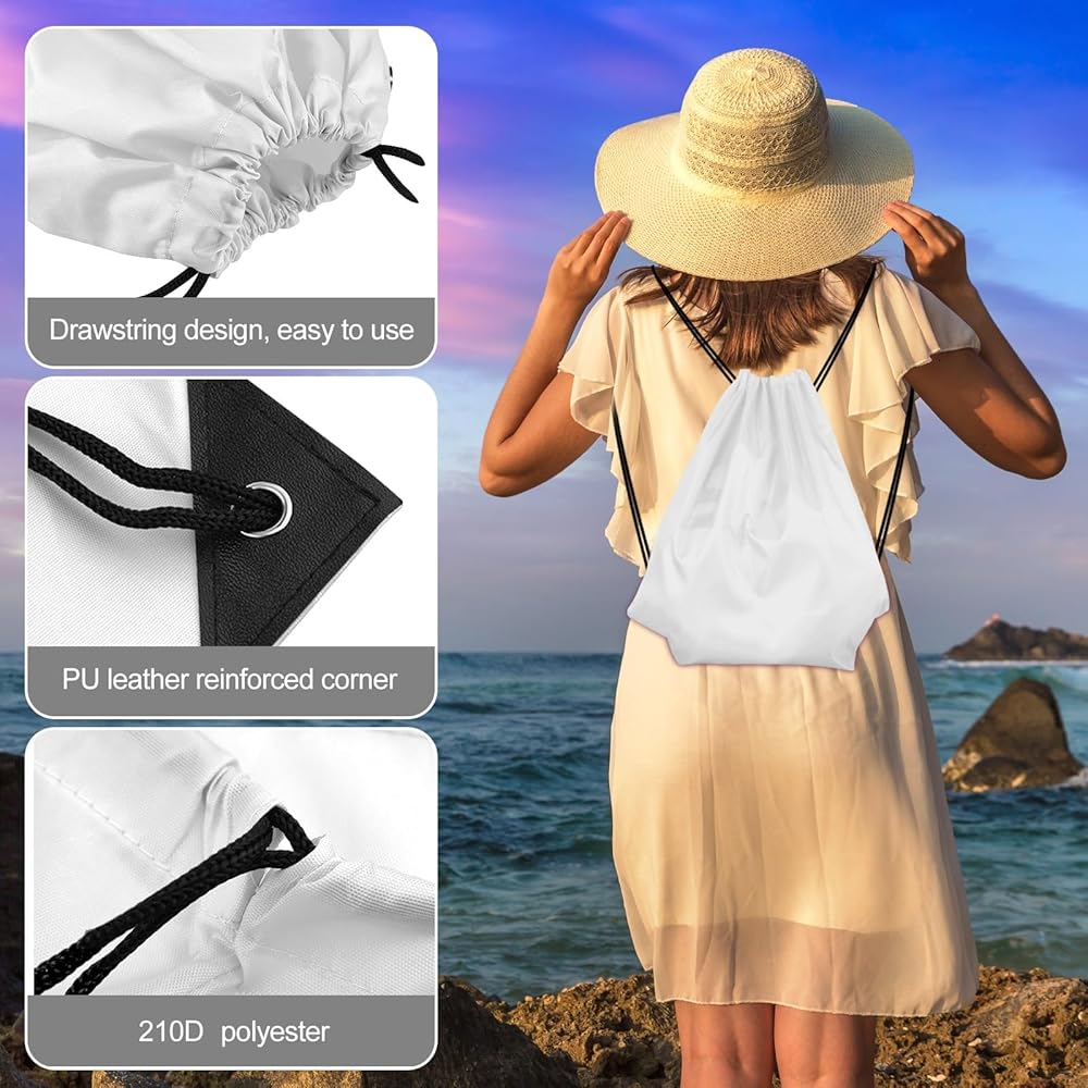 Riding Away, Small Drawstring Backpack