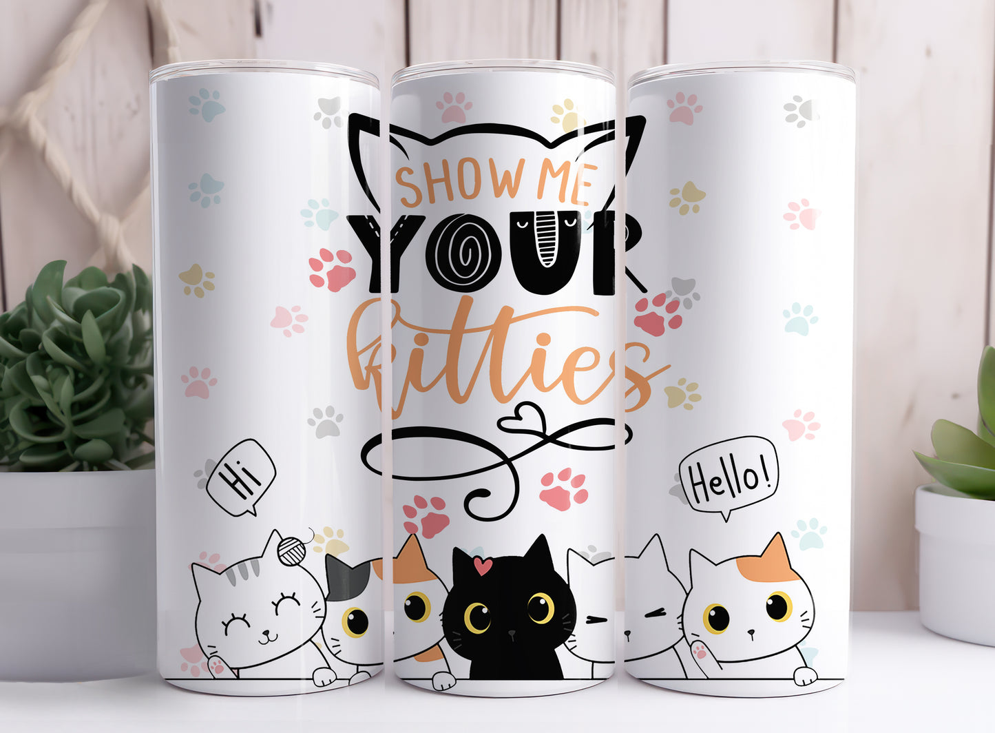 Montre-moi tes chatons 20 oz Skinny Tumbler