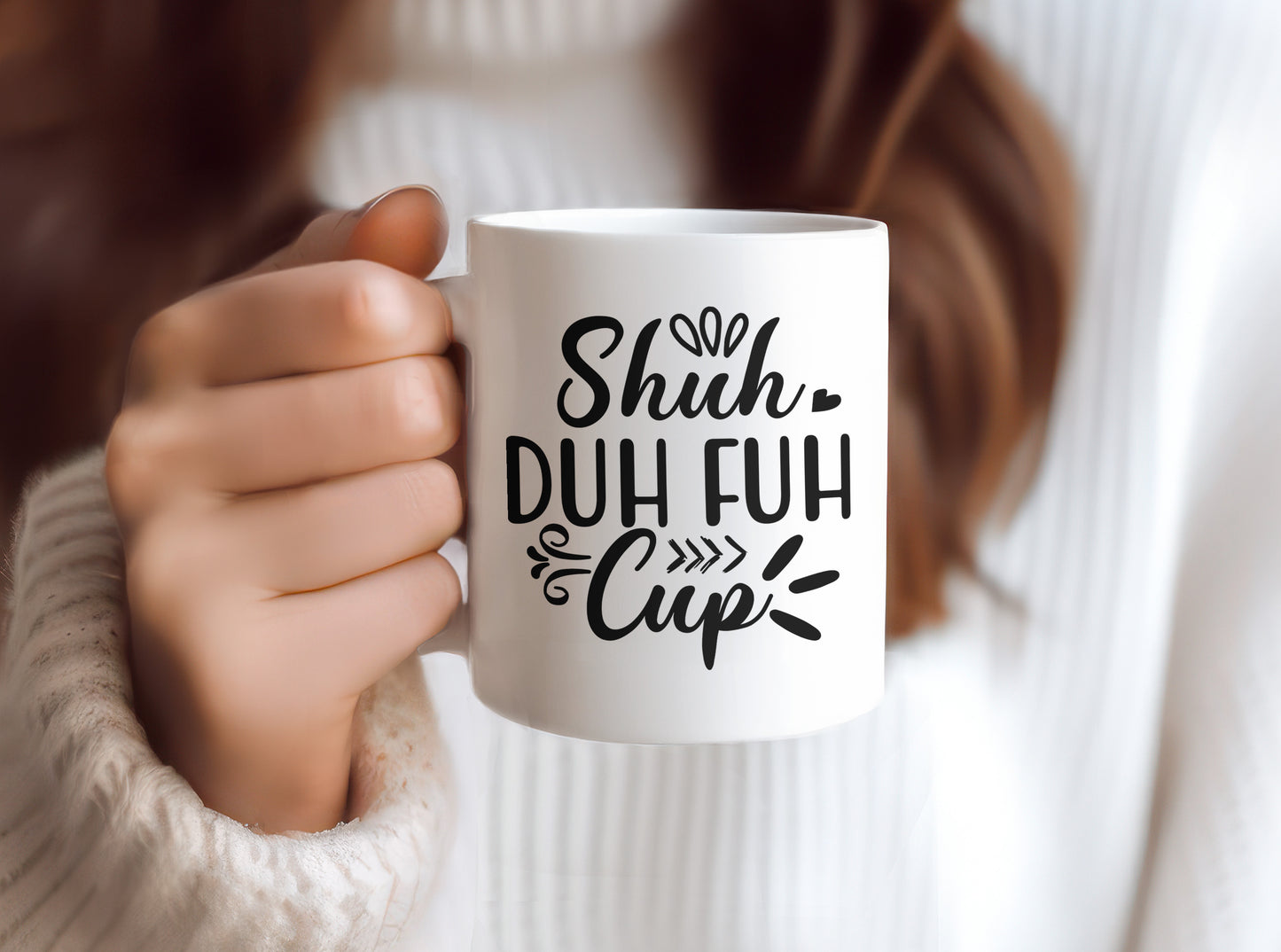 Shuh Duh Fuh Cup, Funny Office Coffee Mug, Novelty Tea Cup, 11 oz Ceramic