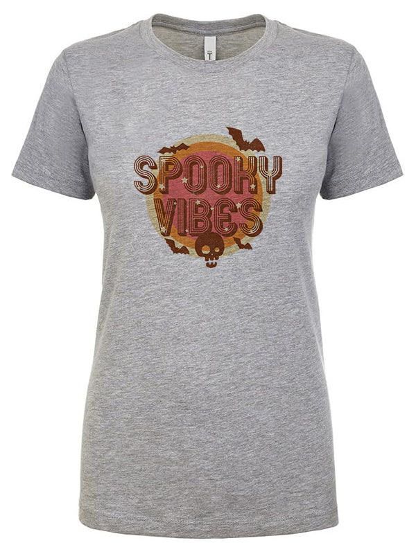 Spooky Vibes Women's Cotton Poly Blend T-Shirt S-XL