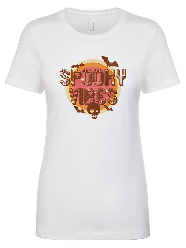 Spooky Vibes Women's Cotton Poly Blend T-Shirt S-XL