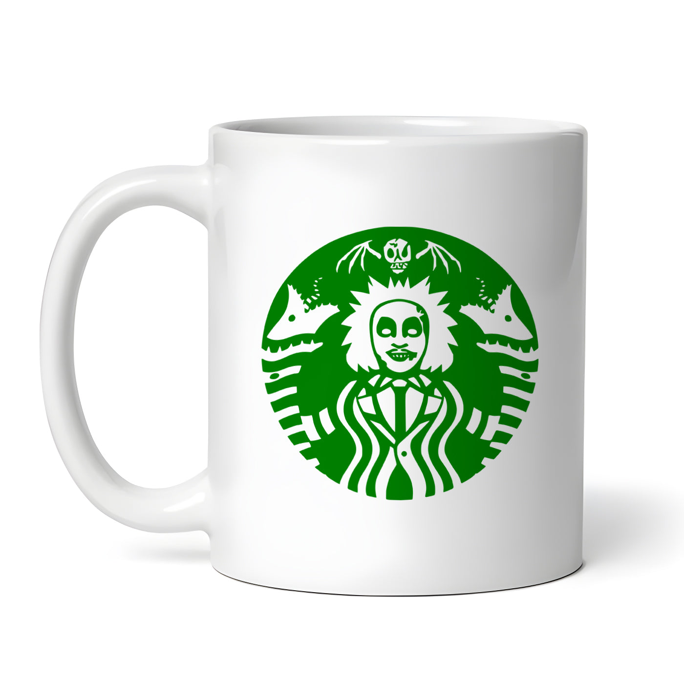 Beetlejuice Starbeetle Green Coffee Starbies Beetle Juice 11 oz Ceramic Mug