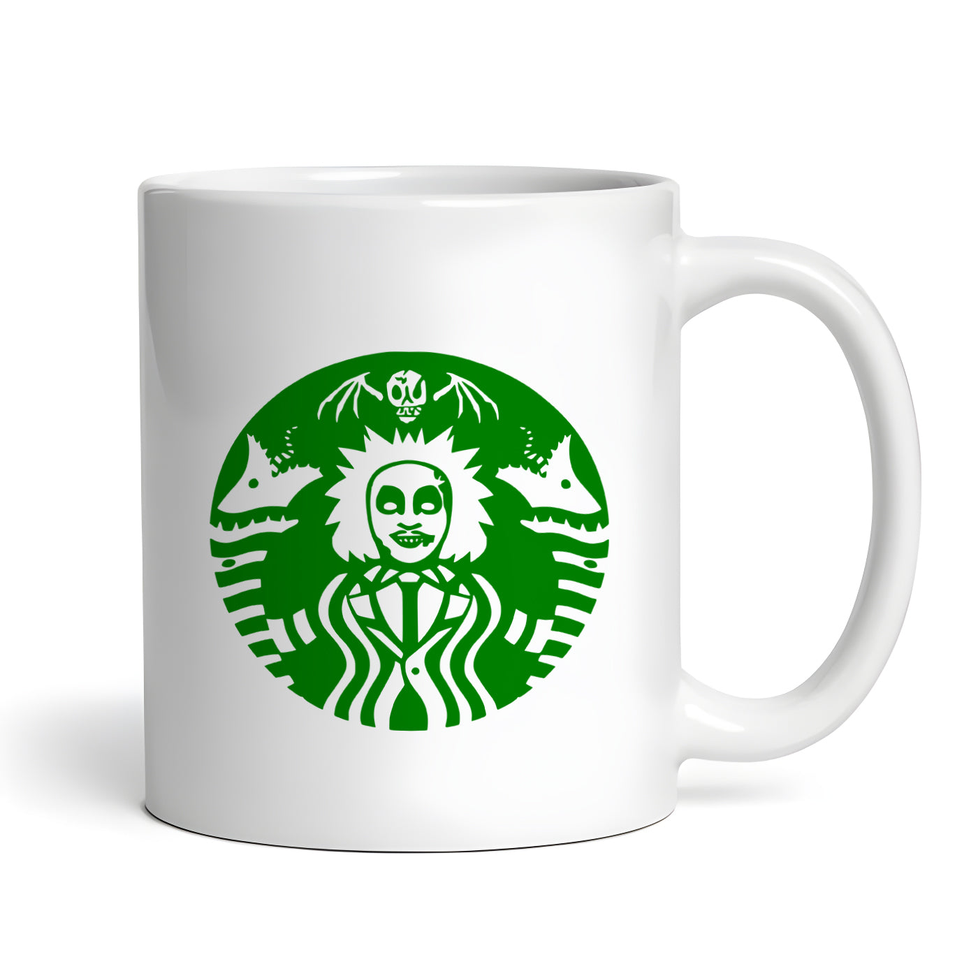 Beetlejuice Starbeetle Green Coffee Starbies Beetle Juice 11 oz Ceramic Mug
