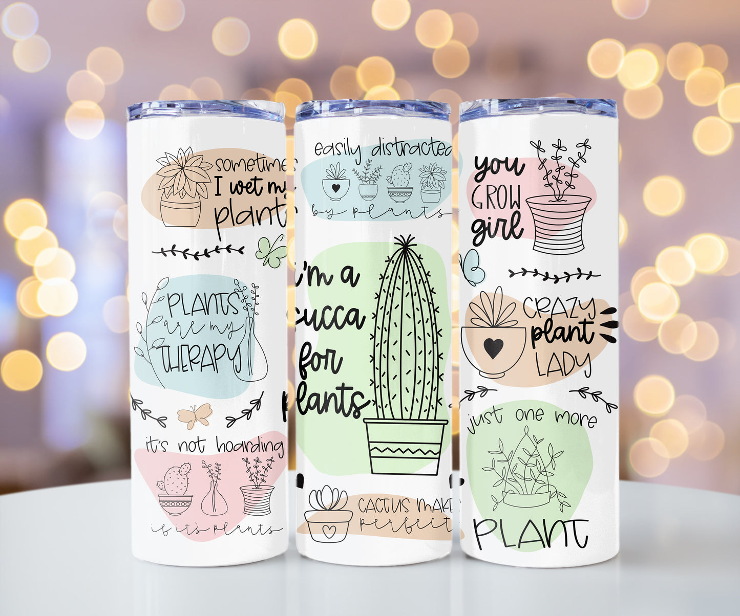 Succa For Plants 20 oz Tumbler, Plant Lover, Cactus Lover, Succulent Lover, Gardening