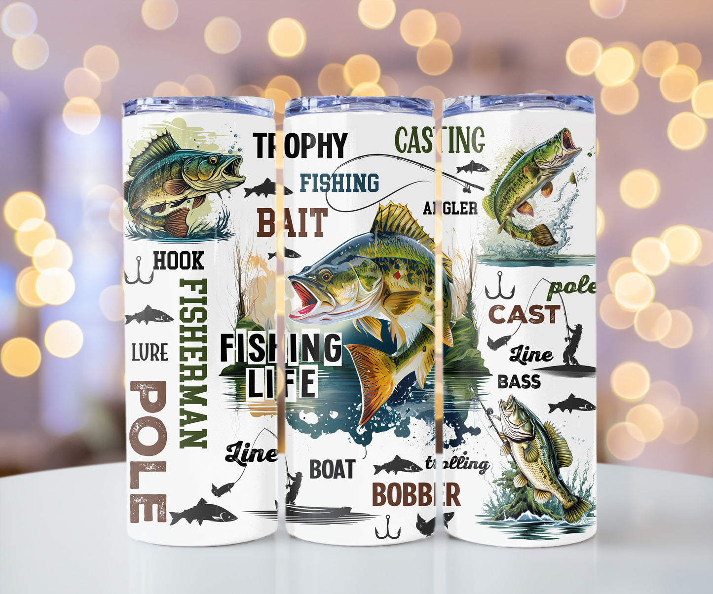 Powerbait Replica Truite Rainbow Candy Appât de pêche 20 oz Skinny Tumbler