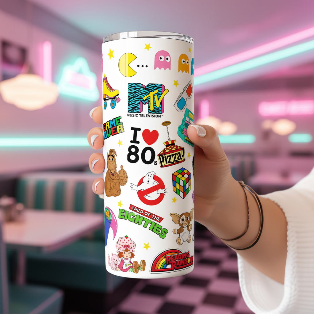 80s Tumbler Lifestyle Creative