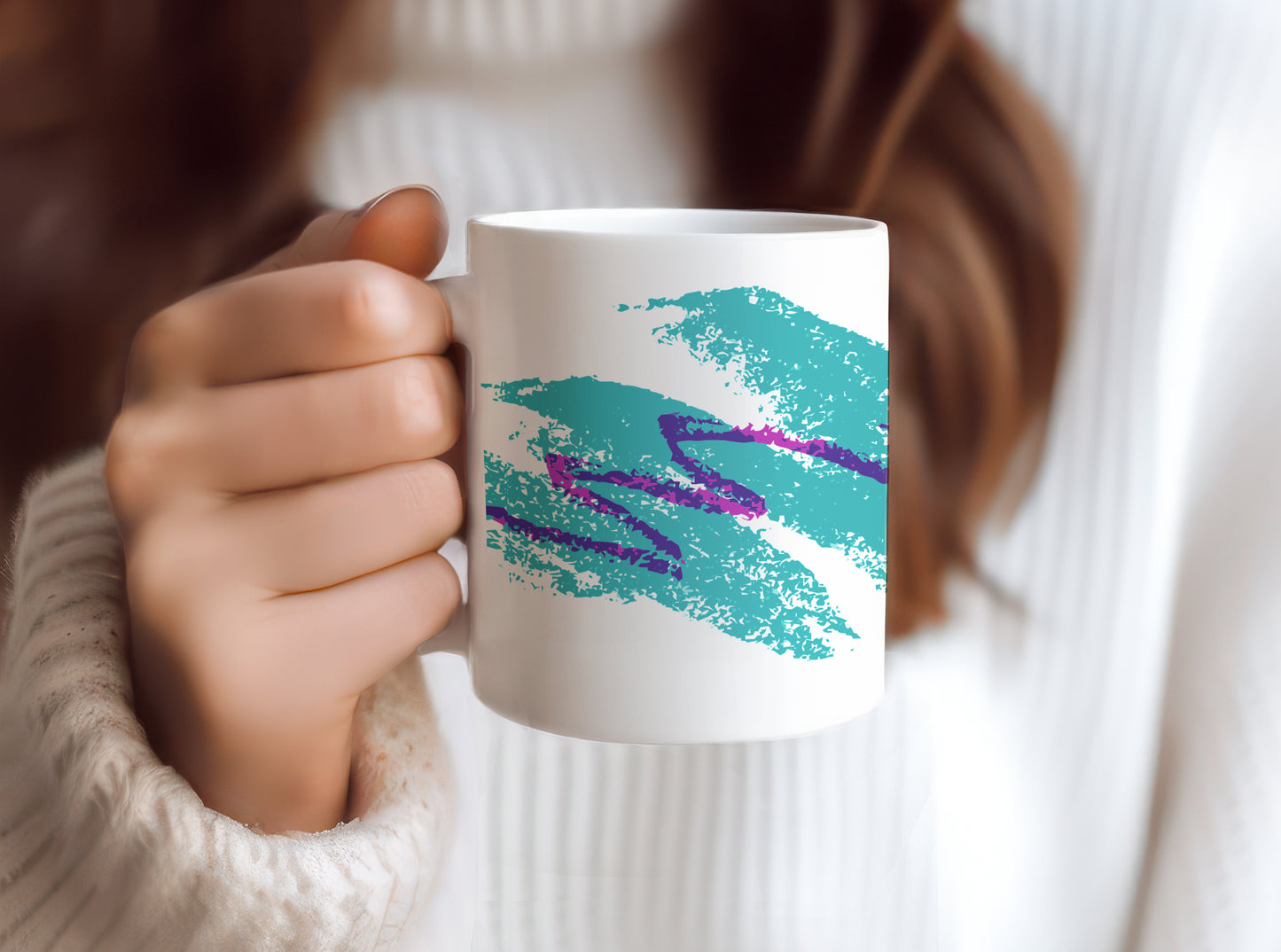 90's Paper Cup, Novelty Cup, 1990's Kid, Food Court Cup 11 oz Coffee Mug Teacup