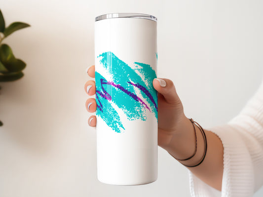 90's Paper Cup, Novelty Cup, Waterslide, 1990's Kid, Food Court Cup 20 oz Skinny Tumbler