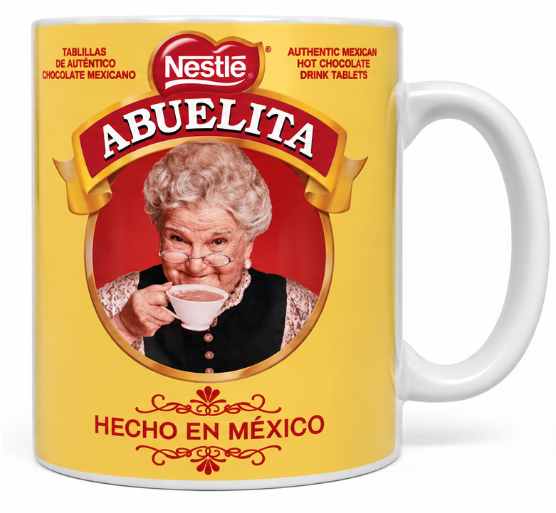 Abuelita Mexican Hot Chocolate 11 oz Coffee Mug, Funny Latina Gift