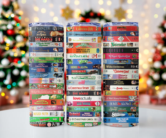 Christmas Xmas Movies Horizontal VHS Video Tapes
