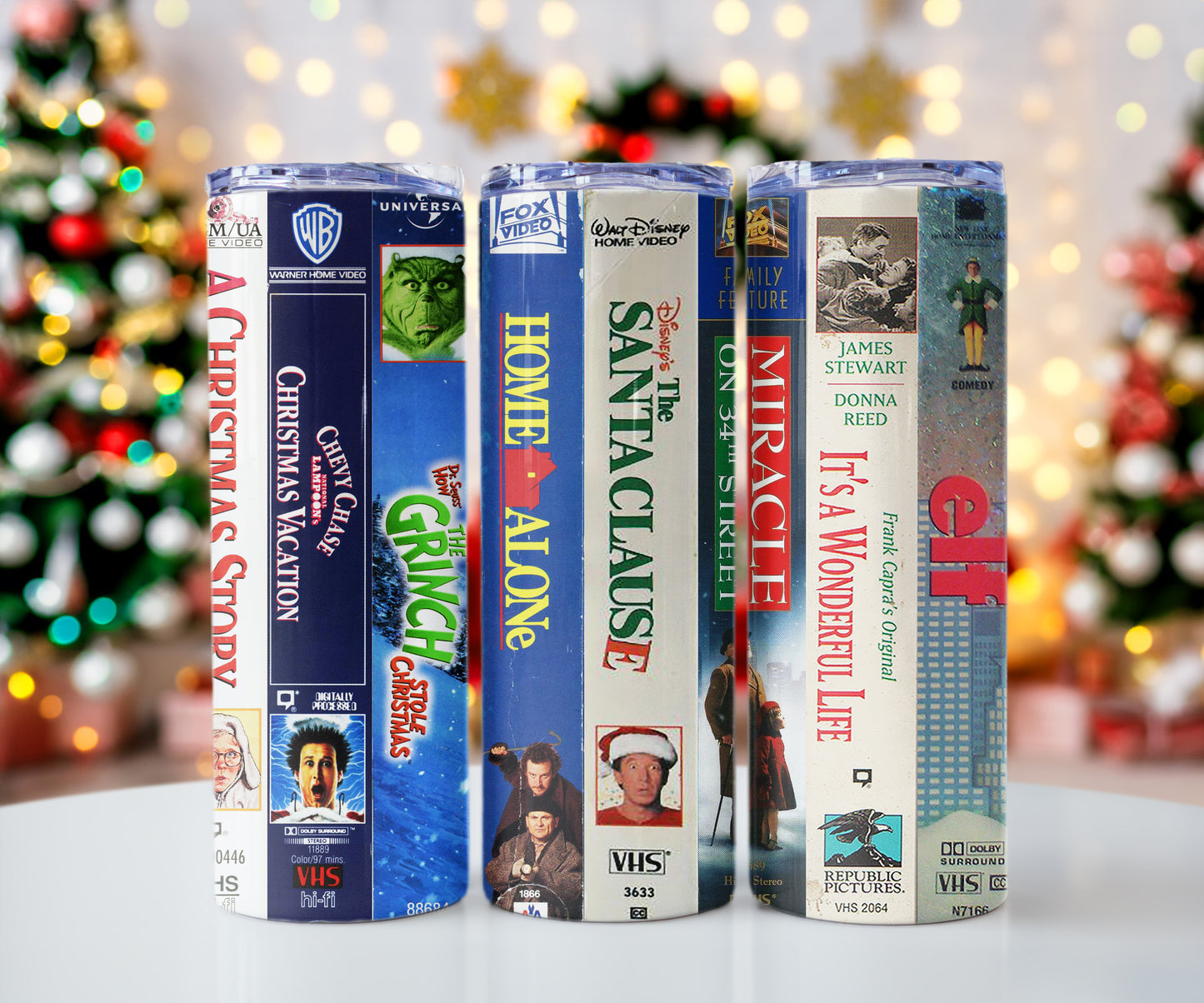 Christmas Xmas Movies Vertical VHS Video Tapes