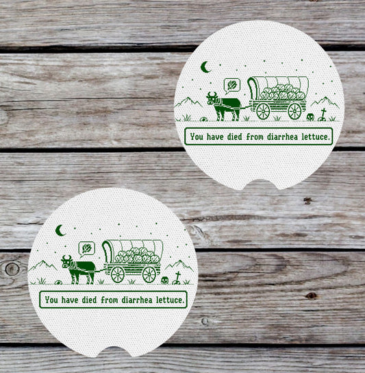 Don't Eat the Lettuce, Neoprene Coasters for Car, Truck or Home