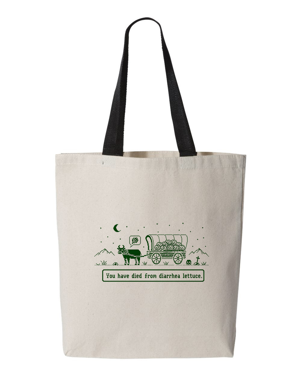 Don't Eat the Lettuce, Canvas Tote Bag