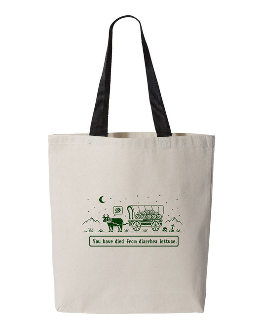 Don't Eat the Lettuce, Canvas Tote Bag
