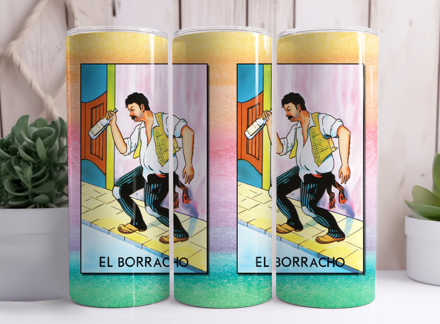 Loteria Mexican Lottery Game EL BORRACHO The Drunk Guy