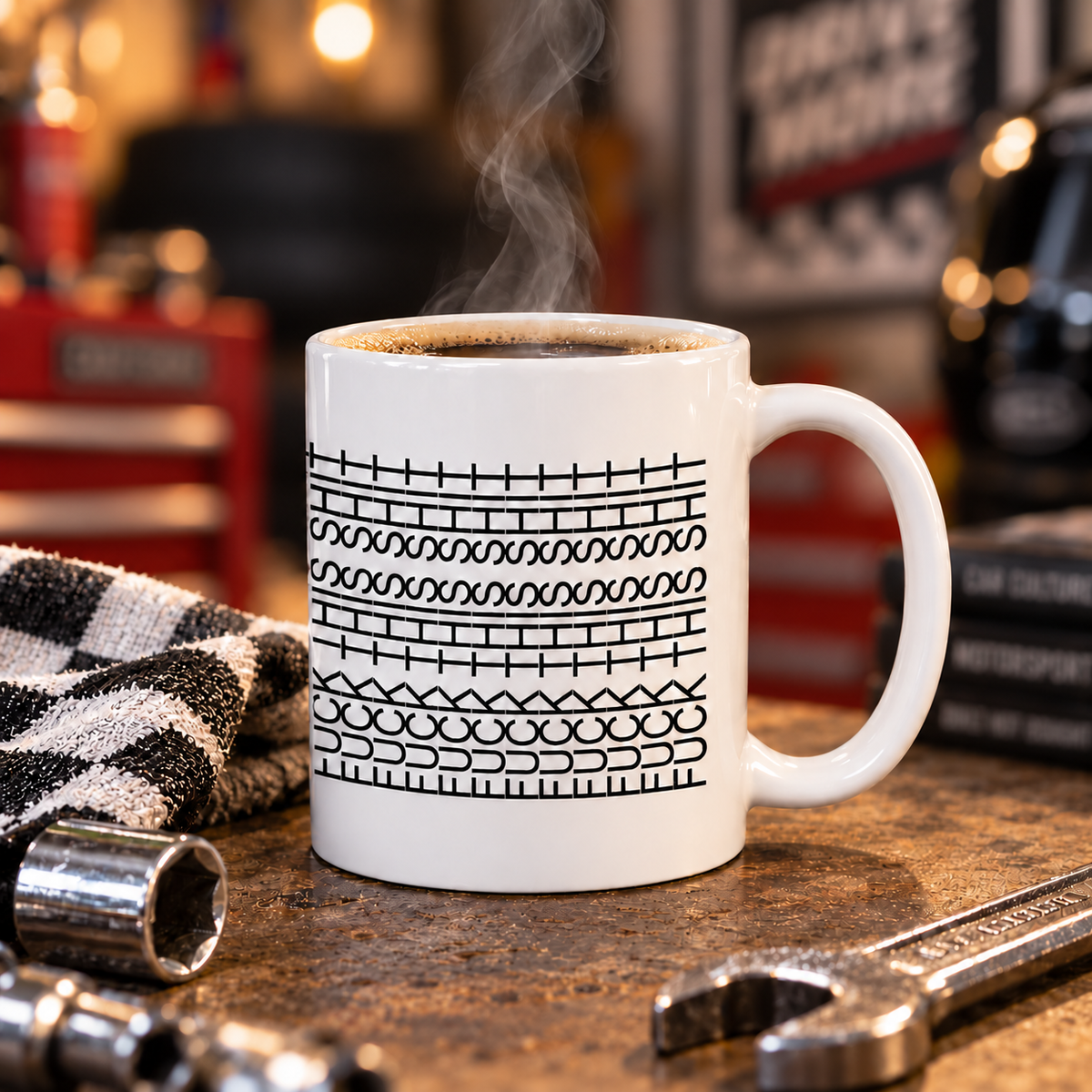 F*ck This Sh*t Hidden Swear Words 11 oz Coffee Mug, Funny Sweary Typography Gift, Bold Sassy Quote Cup for Her