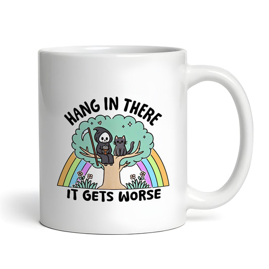 Hang In There 11 oz Ceramic Coffee Mug Tea Cup