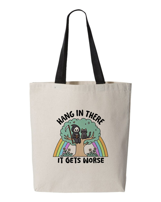 Hang In There, Canvas Tote Bag