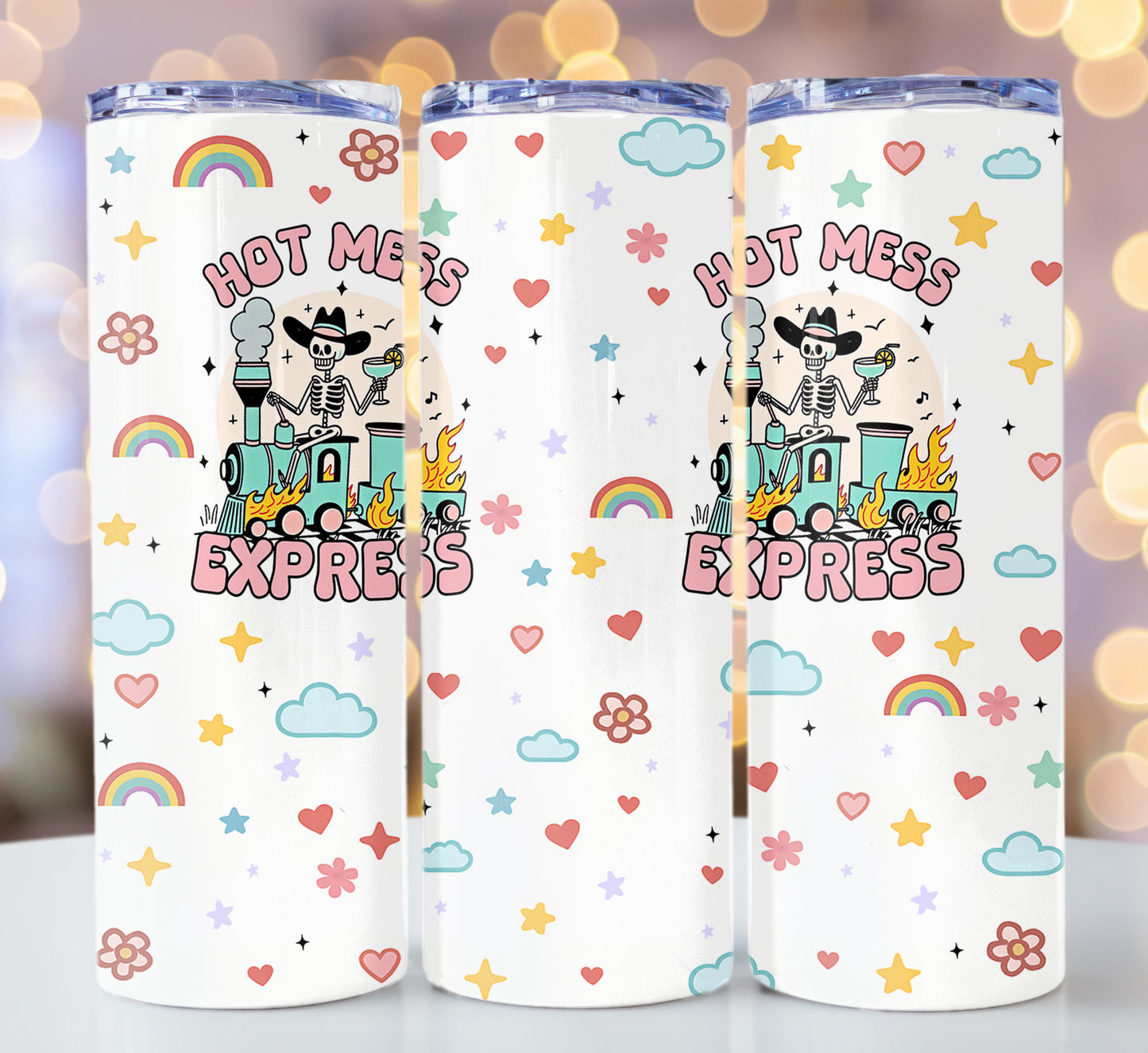 Hot Mess Express 20 oz Stainless Steel Skinny Tumbler