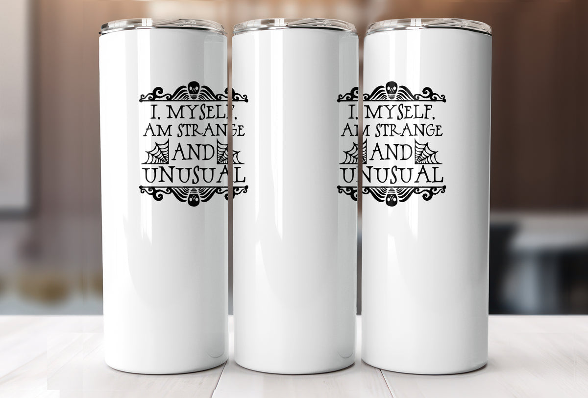 Black Frame Gothic Halloween 20 oz Tumbler, Spooky Gift