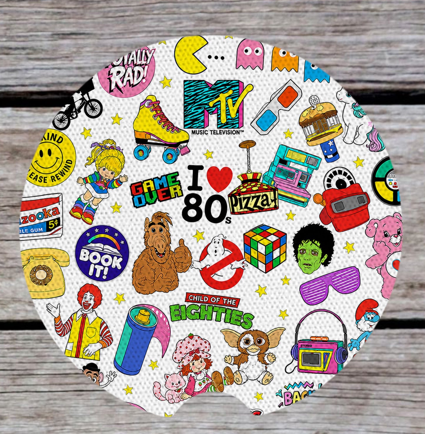 I love the 80s , Neoprene Coasters for Car, Truck or Home