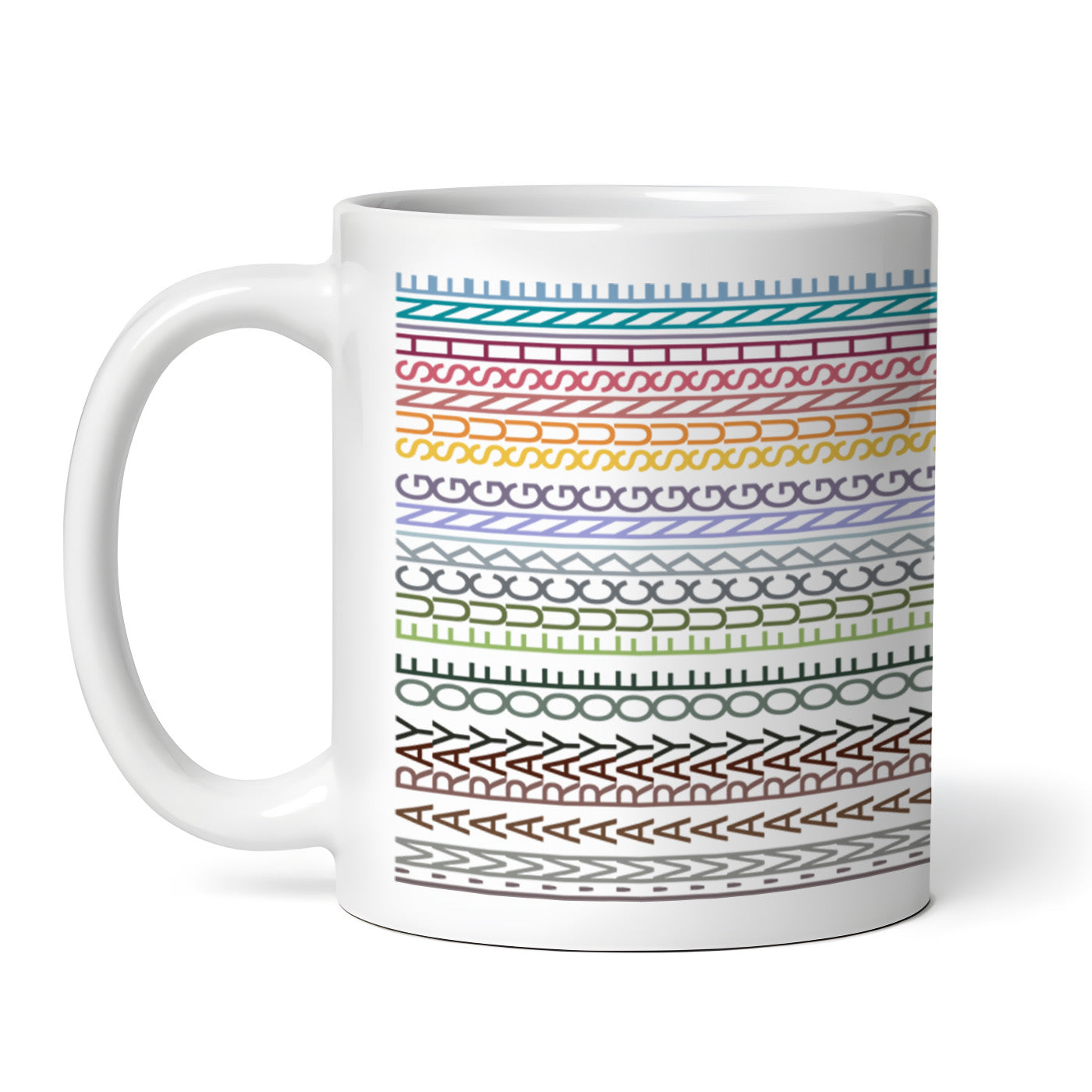 I'm a ray of f*cking sunshine, Funny Office Coffee Mug, Novelty Tea Cup, Hidden Swear Words, 11 oz Ceramic