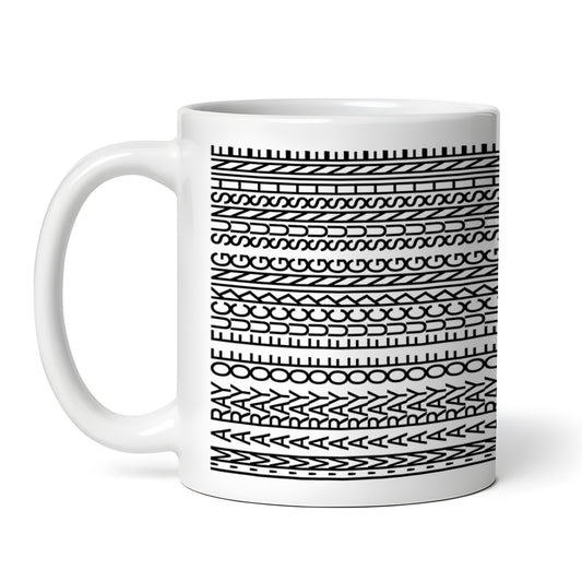 I'm a ray of f*cking sunshine, Funny Office Coffee Mug, Novelty Tea Cup, Hidden Swear Words, 11 oz Ceramic