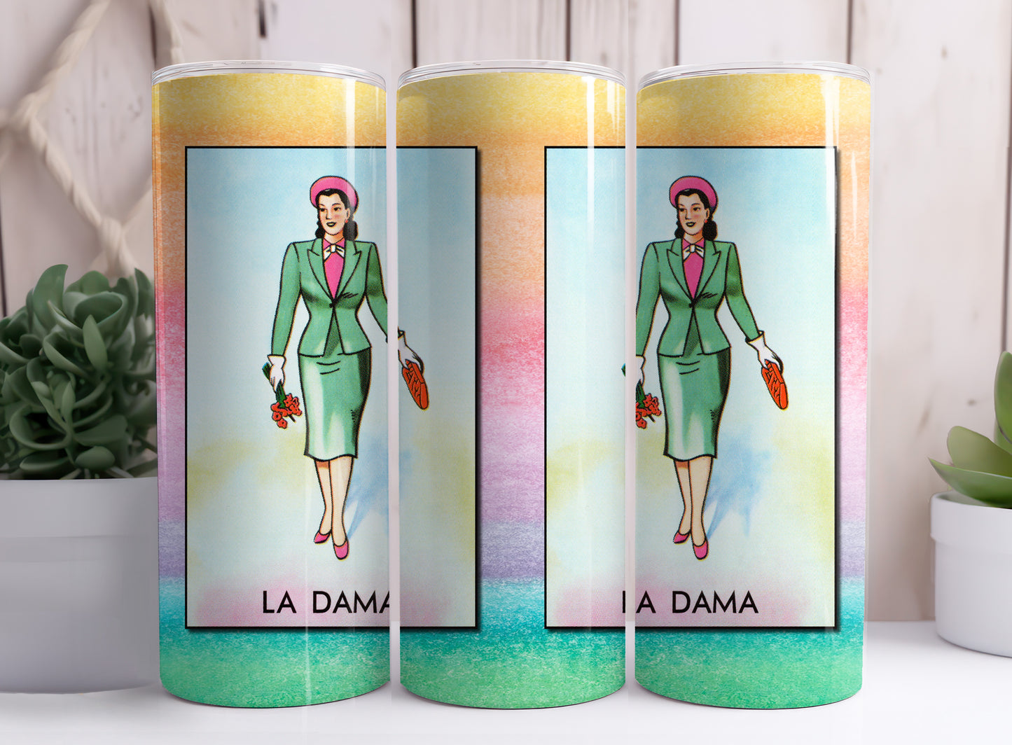 Loteria Mexican Lottery Game LA DAMA The Lady