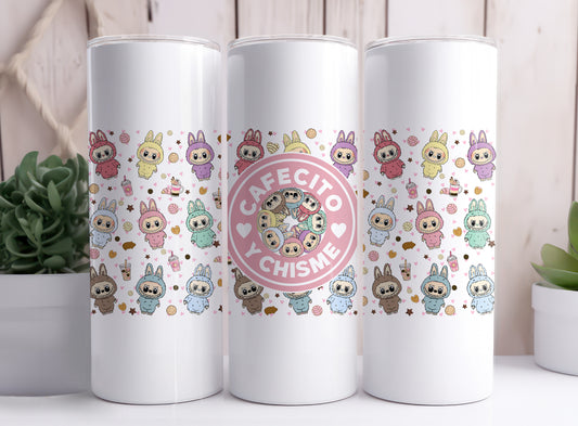 Labubu Monster Elves K-POP Elvish Creature 20 oz Skinny Tumbler Style C