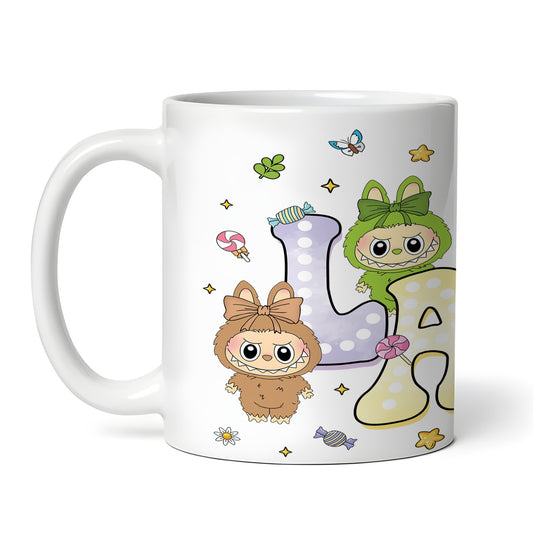 Labubu Monster Elves K-POP Elvish Creature Cartoon 11oz Ceramic Mug Style E
