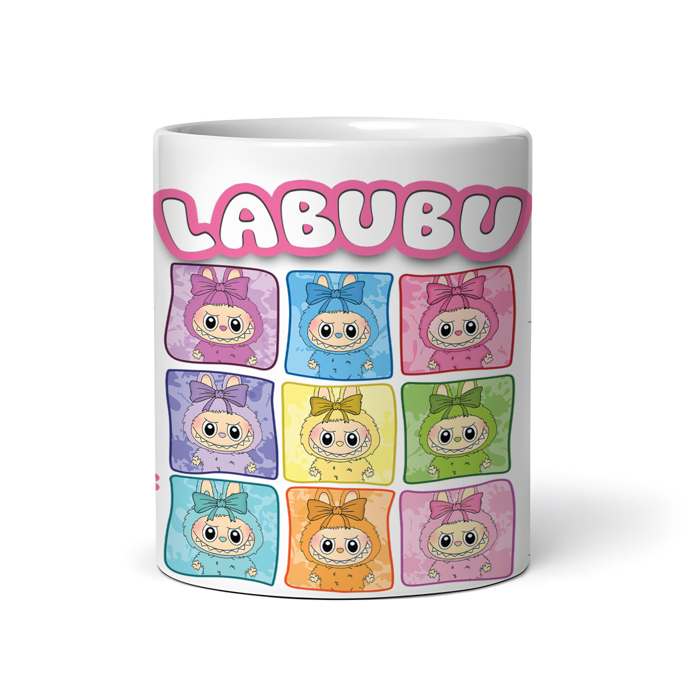 Labubu Monster Elves K-POP Elvish Creature Cartoon 11oz Ceramic Mug Style A