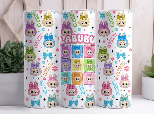 Labubu Monster Elves K-POP Elvish Creature 20 oz Skinny Tumbler Style A